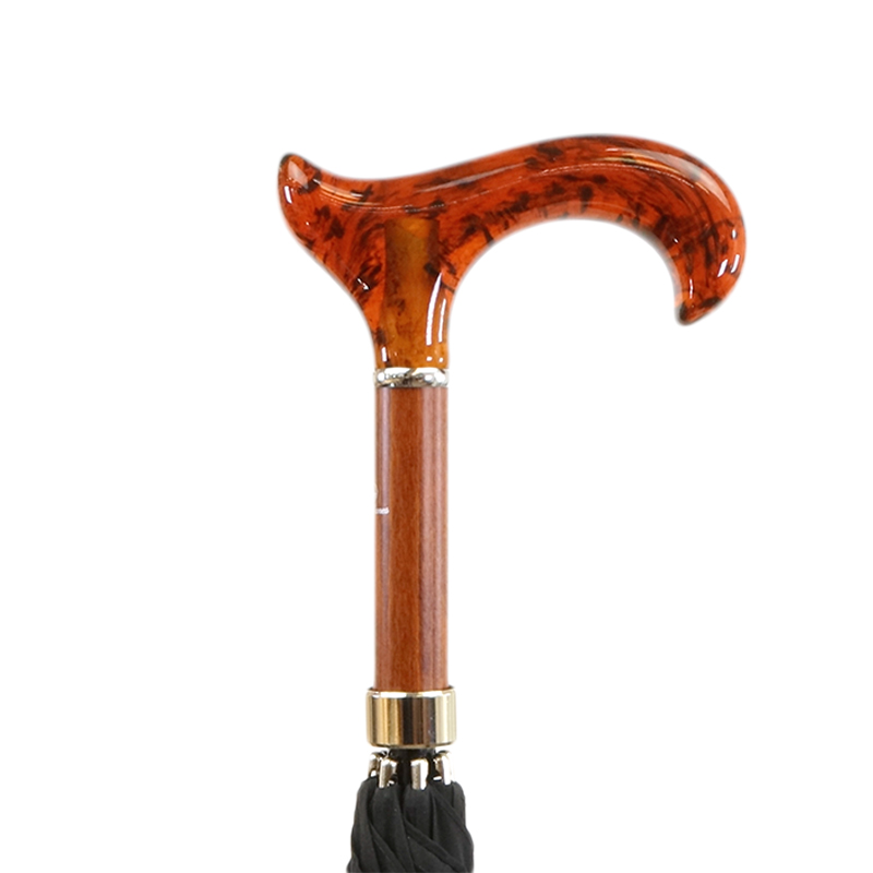 Imitation Amber Derby Walking Umbrella